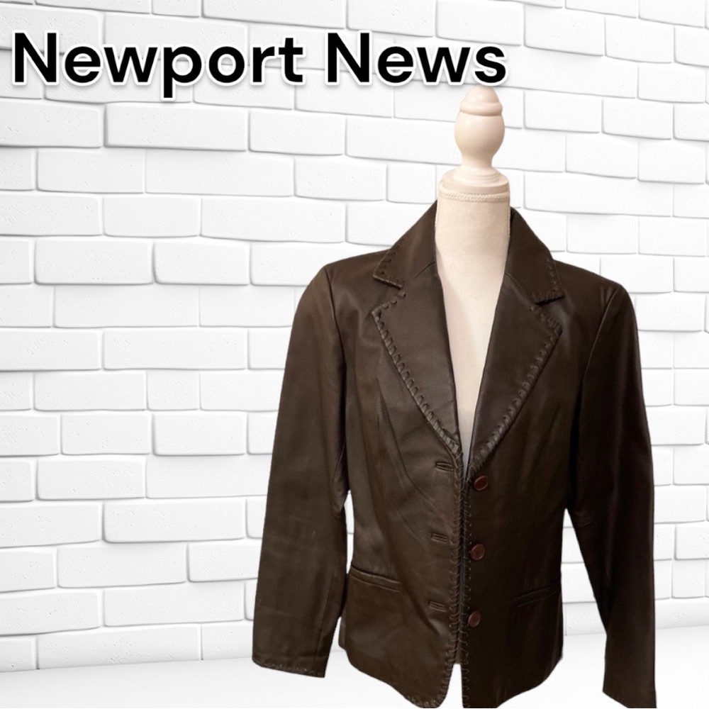 Newport News Brown Leather Jacket